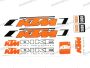 KTM UNIVERZÁLIS DECAL SET KTM /ORANGE/ SMALL