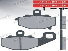 KAWASAKI UNIVERZÁLIS BRAKE PAD SET ZR,ZX,ZZR