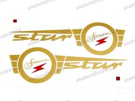 SIMSON STAR DECAL F. FUEL TANK  PAIR