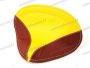 SIMSON SR2 SEAT COVER /YELLOW-CLARET/