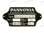 PANNÓNIA TLF NAMEPLATE /TLB/