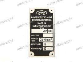 BABETTA 207 NAMEPLATE B.207/300