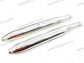 JAWA 250 MUFFLER CHROME PAIR