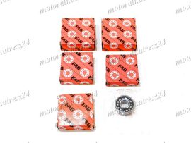 SIMSON 50 BALLS BEARING SET F. CYLINDER BLOCK 'FAG' /6 PCS/